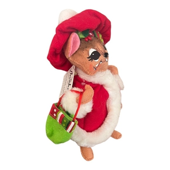ANNALEE 2015 6” Jolly Lolli Mrs. Mouse NEW - Picture 2 of 4